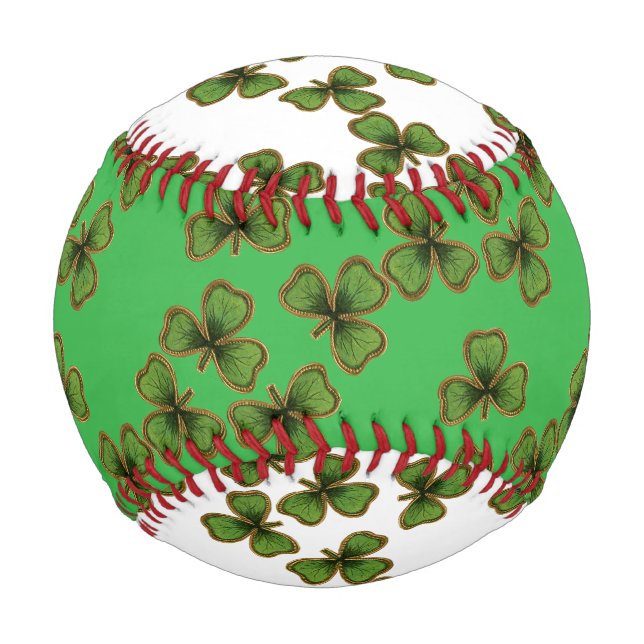 Green Kleeblatt Vintag Clovers Irish Baseball (Vorderseite)