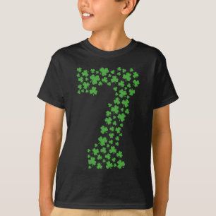 Green Kleeblatts St Patricks Day 7 Jahre Junge Kin T-Shirt