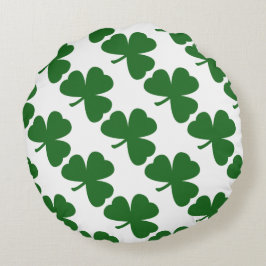 Green Kleeblatts St. Patrick's Day Rundes Kissen