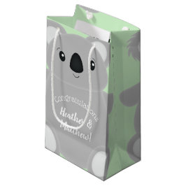 Green Koala Bear Baby Dusche Kleine Geschenktüte