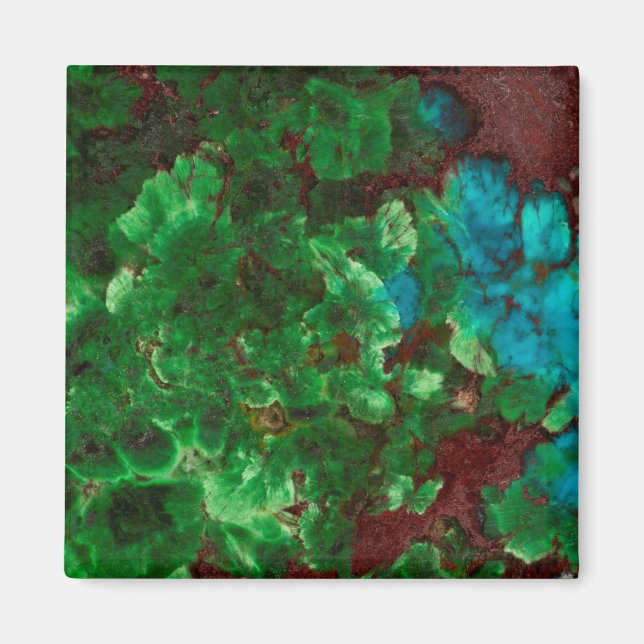 Green Laced Shattuckite Magnet (Vorne)