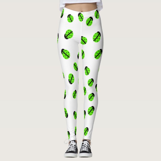 Green Lady Bug Leggings (Vorderseite)