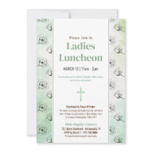 Green Ladys Church Luncheon Sketched Blume