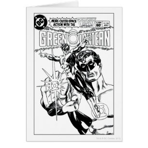 Green Lantern - Action Comic Cover, Black and Whit