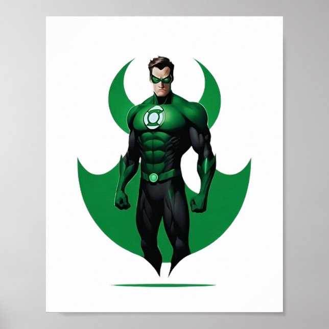 Green Lantern character image Poster (Vorne)