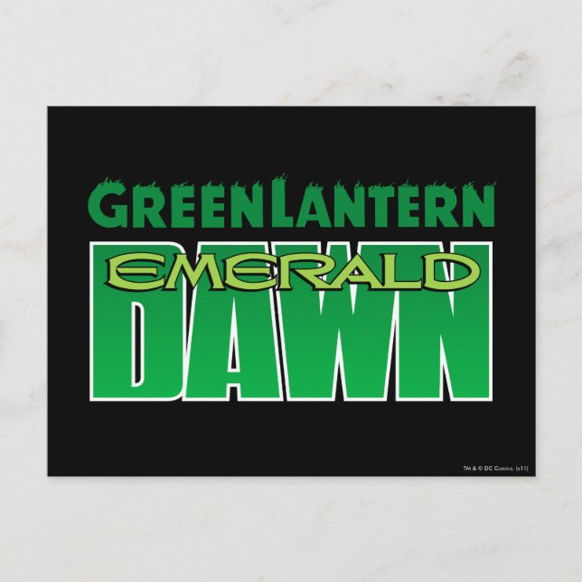 Green Lantern - Emerald Dawn Logo Postkarte (Vorderseite)