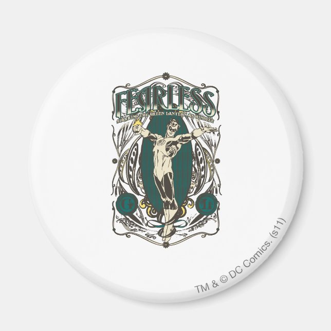Green Lantern - "Fearless" Poster Magnet (Vorne)