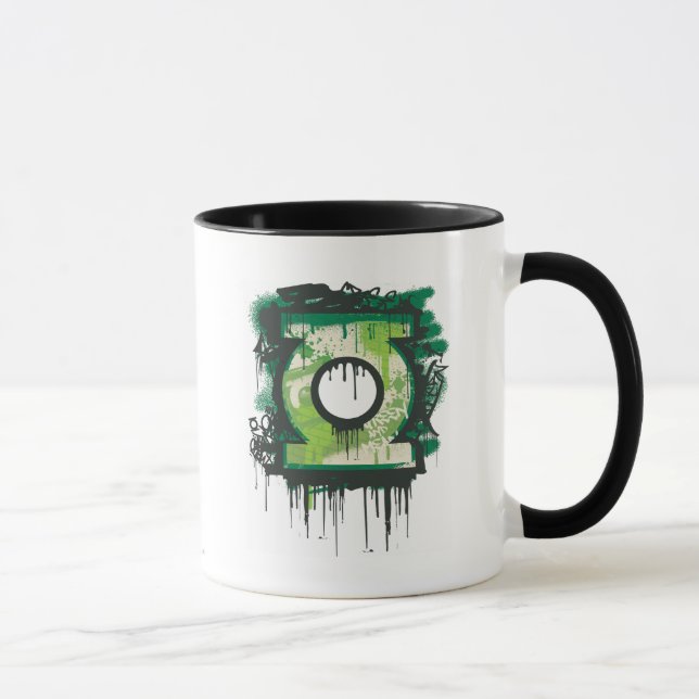 Green Lantern Graffiti Symbol Tasse (Rechts)
