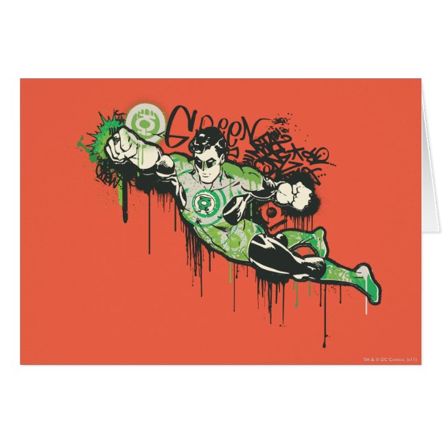 Green Lantern Graffiti-Zeichen (Vorderseite (Horizontal))