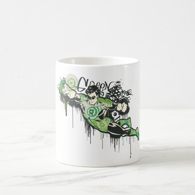 Green Lantern Graffiti-Zeichen Tasse (Mittel)
