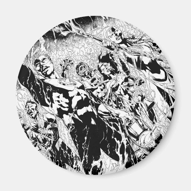 Green Lantern Group Magnet (Vorne)