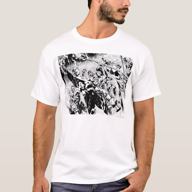 Green Lantern Group T-Shirt (Vorderseite)