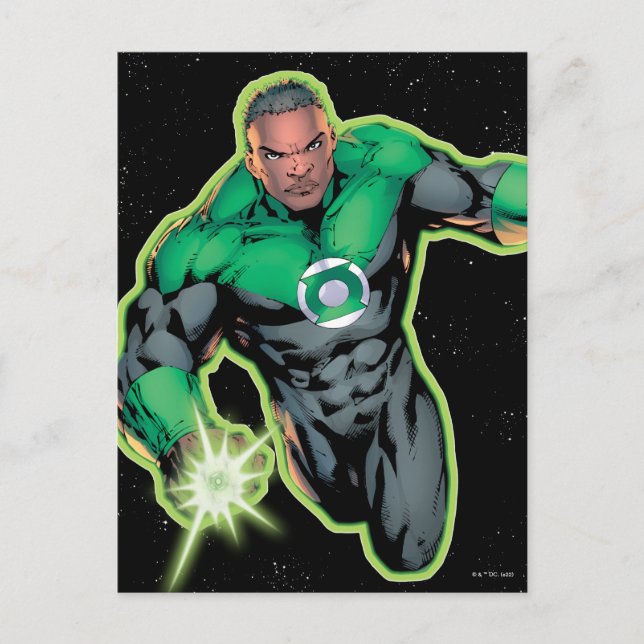 Green Lantern John Stewart Postkarte (Vorderseite)