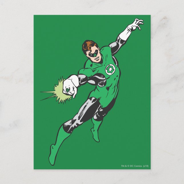 Green Lantern Jump Postkarte (Vorderseite)