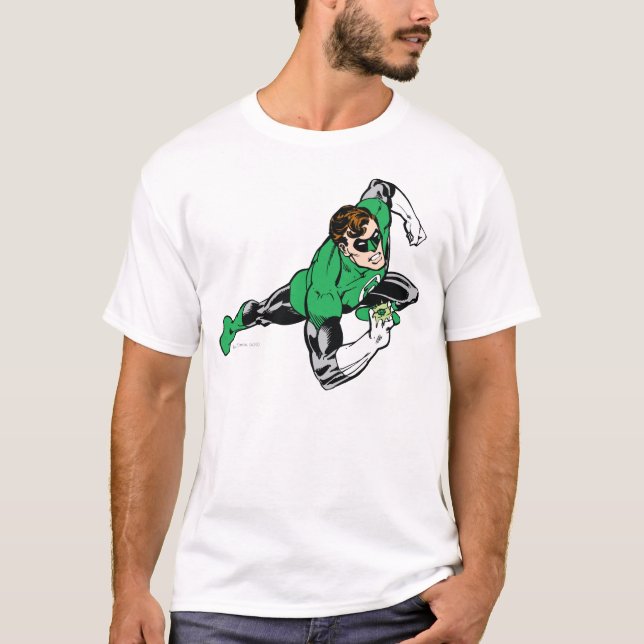 Green Lantern Leap Rechts T-Shirt (Vorderseite)