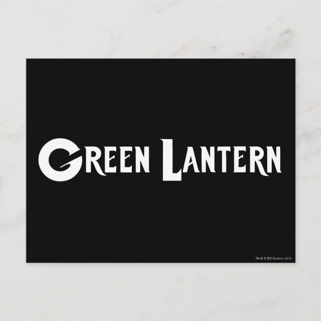 Green Lantern Logo 10 Postkarte (Vorderseite)
