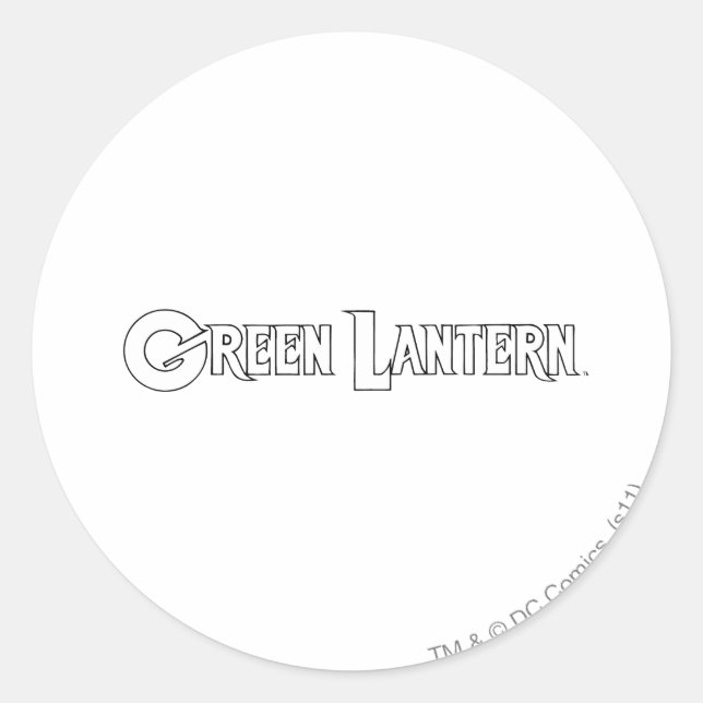 Green Lantern Logo 10 Runder Aufkleber (Vorderseite)