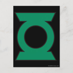 Green Lantern Logo 15 Postkarte