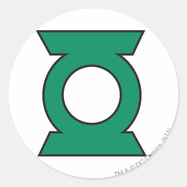 Green Lantern Logo 15 Runder Aufkleber (Vorderseite)