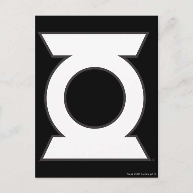 Green Lantern Logo 16 Postkarte (Vorderseite)