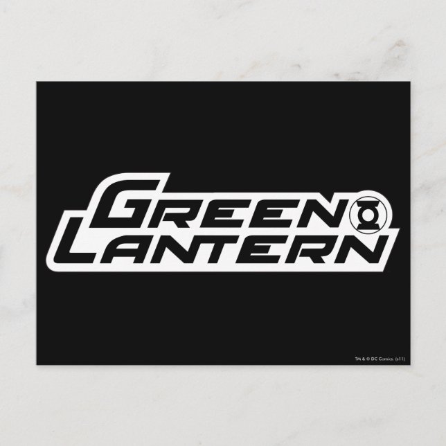 Green Lantern Logo 1 Postkarte (Vorderseite)