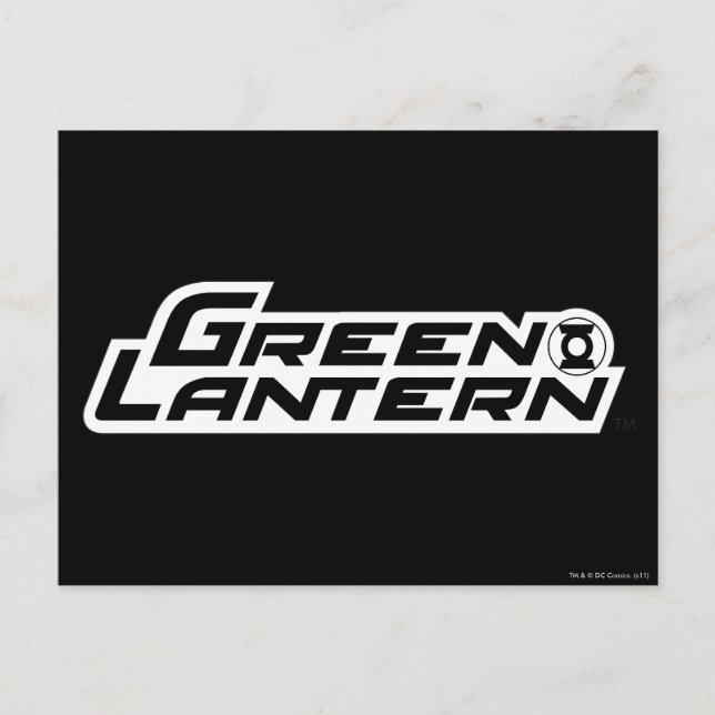 Green Lantern Logo 3 Postkarte (Vorderseite)