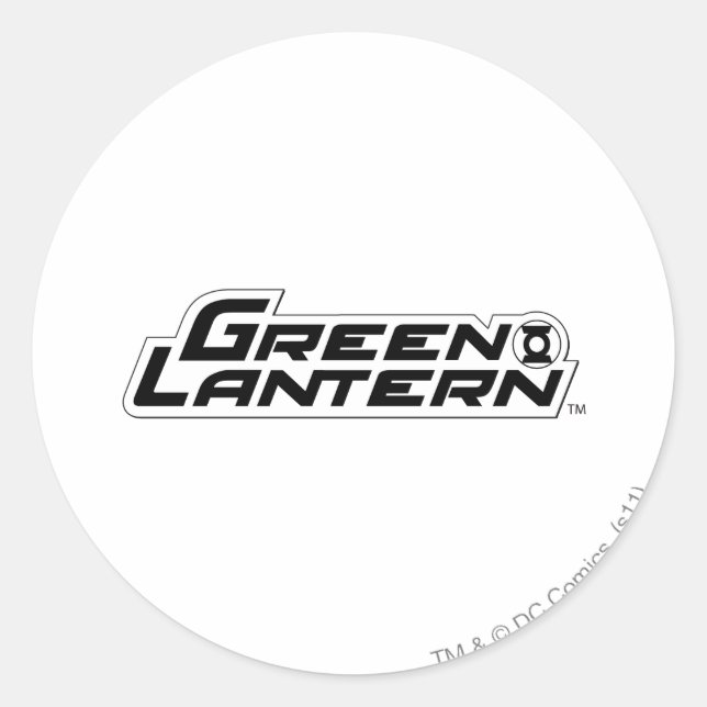 Green Lantern Logo 3 Runder Aufkleber (Vorderseite)