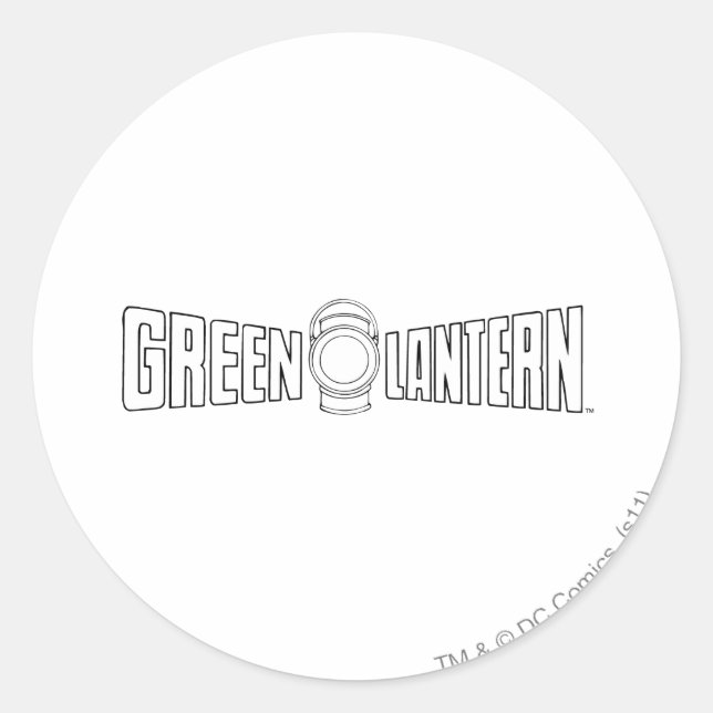 Green Lantern Logo 6 Runder Aufkleber (Vorderseite)