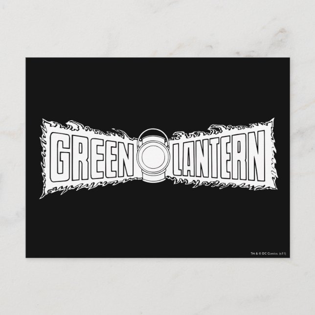 Green Lantern Logo 7 Postkarte (Vorderseite)