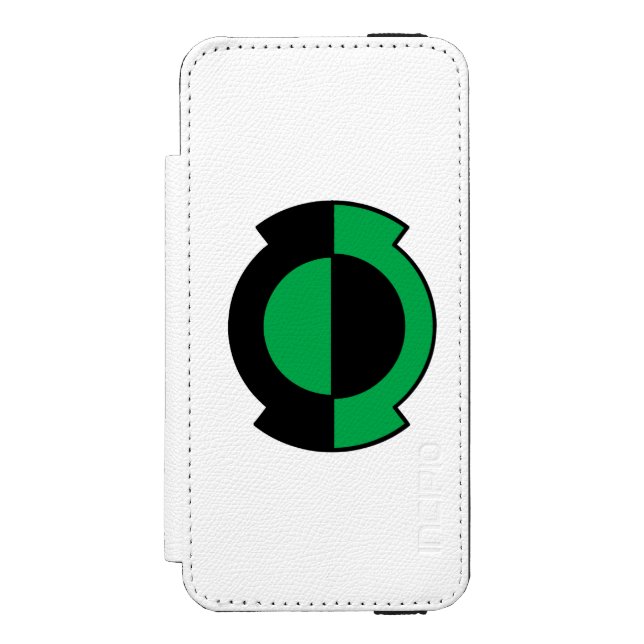 Green Lantern Logo Gedreht Incipio iPhone Geldbeutel-Hülle (Folio Vorderseite)
