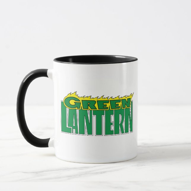 Green Lantern Logo - Gelbe Flammen Tasse (Links)