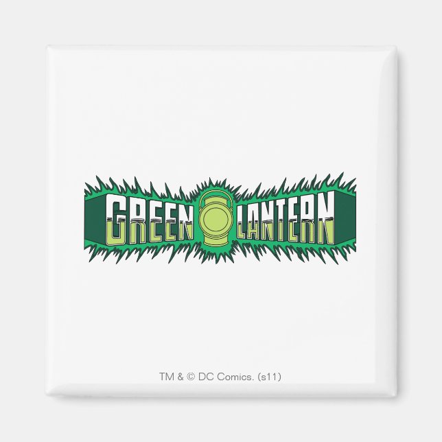 Green Lantern Logo - Grüne Flammen Magnet (Vorne)
