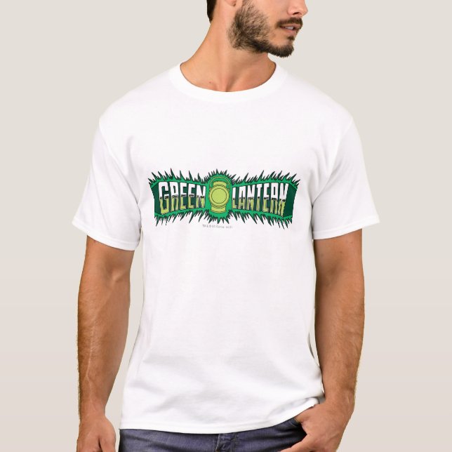 Green Lantern Logo - Grüne Flammen T-Shirt (Vorderseite)