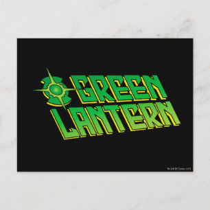 Green Lantern Logo - Slanted Postkarte