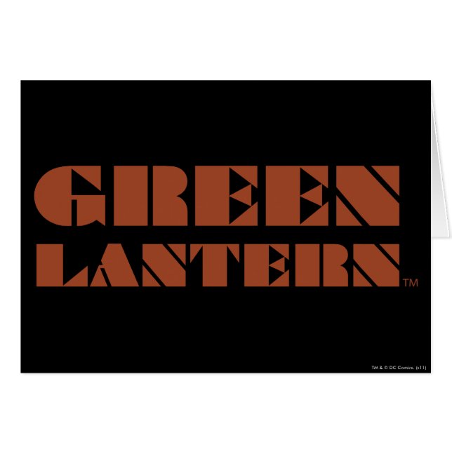 Green Lantern Logo - Tan (Vorderseite (Horizontal))