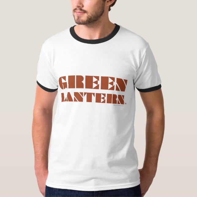 Green Lantern Logo - Tan T-Shirt (Vorderseite)