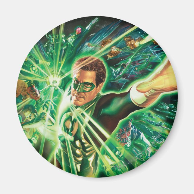 Green Lantern Painting Magnet (Vorne)