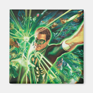Green Lantern Painting Magnet