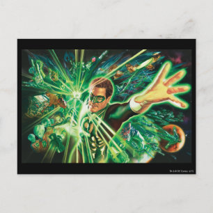 Green Lantern Painting Postkarte