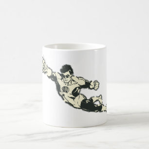 Green Lantern Punches Grunge Tasse