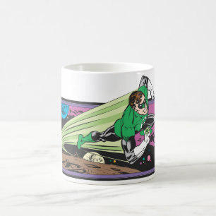 Green Lantern Races Thru Space Kaffeetasse