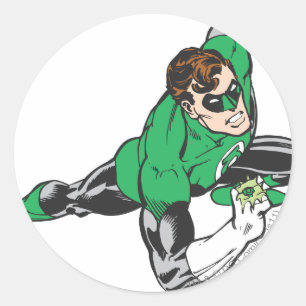 Green Lantern Runs Runder Aufkleber