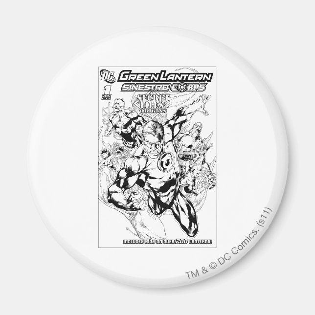 Green Lantern - Secret Files and Origins Cover, Bl Magnet (Vorne)