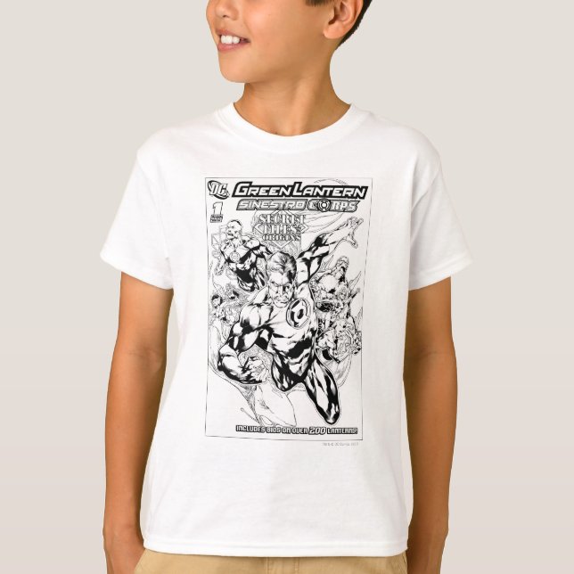Green Lantern - Secret Files and Origins Cover, Bl T-Shirt (Vorderseite)