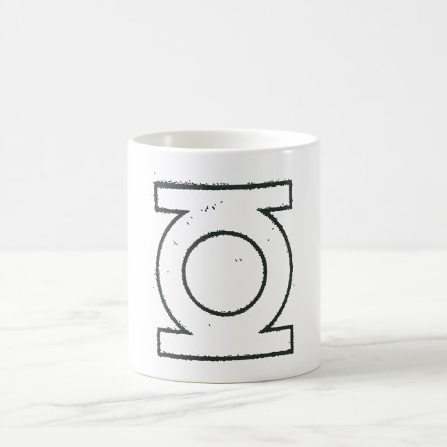 Green Lantern Symbol BW Tasse (Mittel)