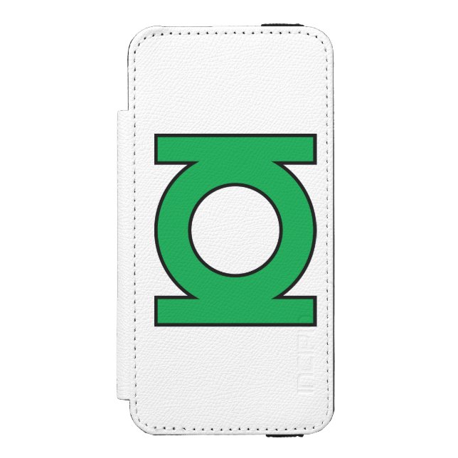 Green Lantern Symbol Incipio iPhone Geldbeutel-Hülle (Folio Vorderseite)