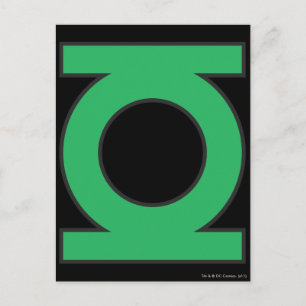 Green Lantern Symbol Postkarte