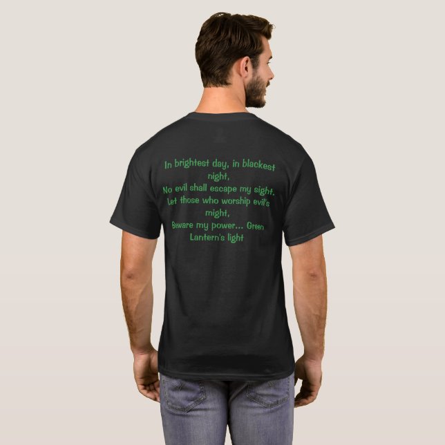 Green lantern t-shirt   (Schwarz voll)