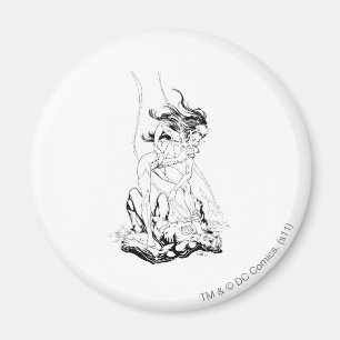 Green Lantern und Star Sapphire Magnet