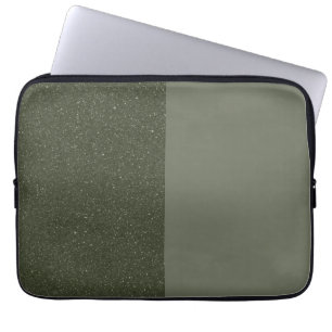 Green-Laptop-Sieb mit zwei Tonen-Moos - individuel Laptopschutzhülle